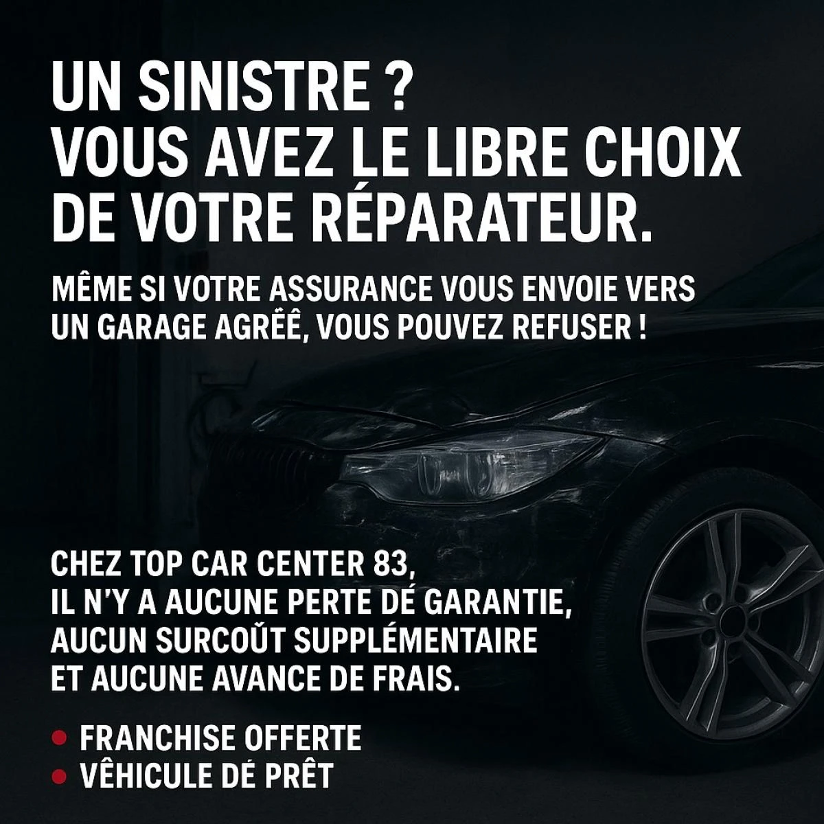 TOP CAR CENTER 83 -Réparation de carrosserie à SIX-FOURS-LES-PLAGES
